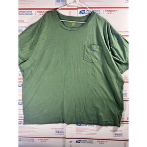 Polo Ralph Lauren pocket T-shirt Green With Purple Logo 3XB Rare Size